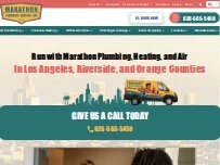 Website Screenshot Marathon Plumbing, Heating and Air