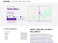 Website Screenshot Taco Bell