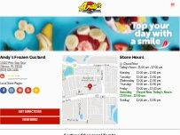 Website Screenshot Andy's Frozen Custard