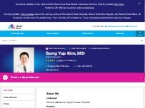 Website Screenshot Sung Yup Kim, MD