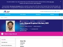 Website Screenshot Luis Miguel Espinal Hichez, MD
