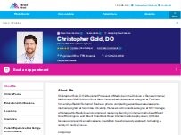 Website Screenshot Christopher Gold, DO