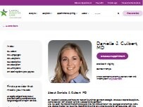 Website Screenshot Danielle Culbert, MD
