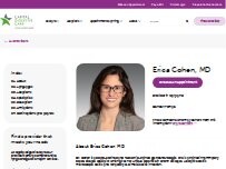 Website Screenshot Erica R. Cohen, MD
