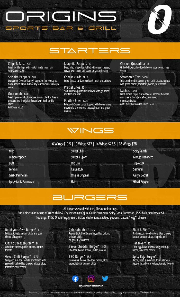 Images Origins Sports Bar & Grill