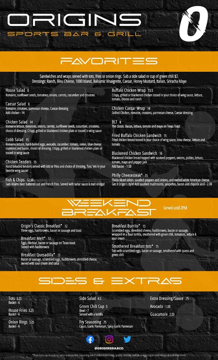 Images Origins Sports Bar & Grill