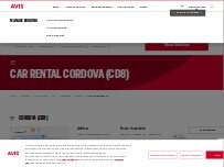 Website Screenshot Avis Car Rental