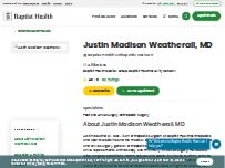 Website Justin Madison Weatherall, MD