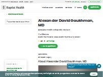 Website Screenshot Alexander David Gaukhman, MD