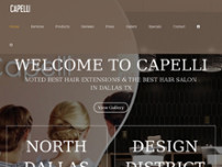 Capelli Salon website screenshot