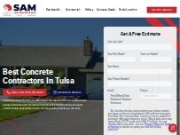 Website Screenshot Sam The Concrete Man Tulsa
