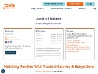 Website Screenshot Jovie of Bellaire