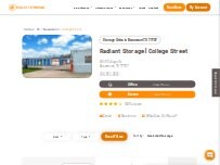 Website Screenshot Radiant Storage - Beaumont