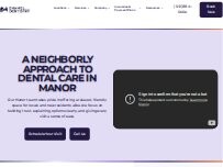 Website Screenshot Enamel Dentistry Manor