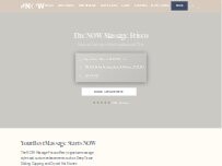 Website Screenshot The NOW Massage Frisco