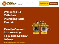 Website Screenshot Callahan Plumbing & Electric