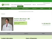 Website Screenshot David A. Benalcazar, MD
