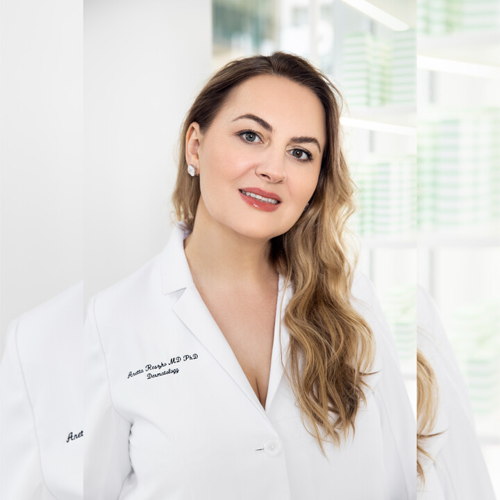 Anetta Reszko MD Dermatology and SKORR Med SPA Logo
