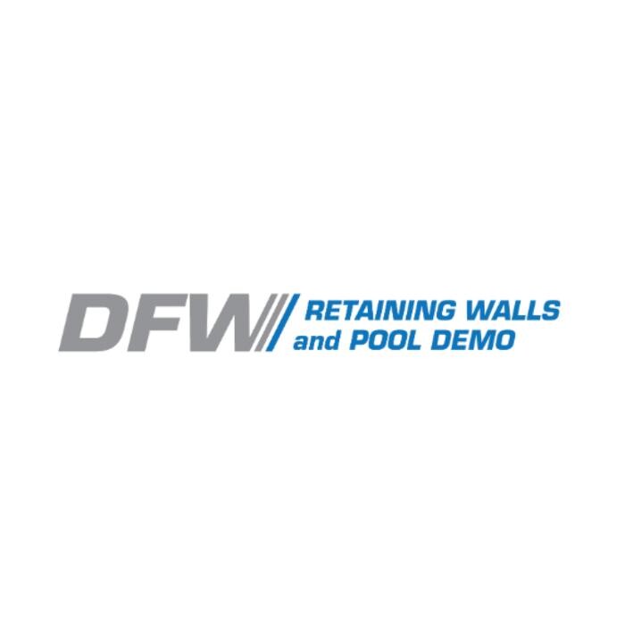 DFW Retaining Walls and Pool Demolition LLC. Logo