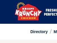 Website Screenshot Krispy Krunchy Chicken