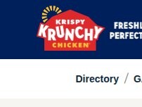 Website Screenshot Krispy Krunchy Chicken