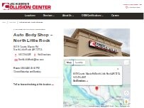 Website Screenshot Joe Hudson's Collision Center