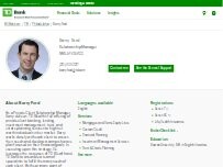 Website Screenshot Barry Ford - TD Wealth Relationship Manager