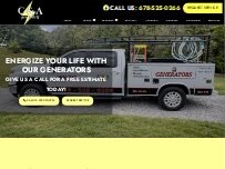 Website Screenshot C & A Generators (Sales & Services)