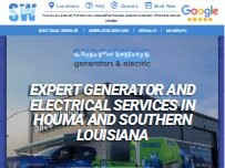 Website Screenshot Shockwave Generators & Electric, LLC