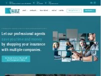 Website Screenshot Vault Insurance & Risk Management
