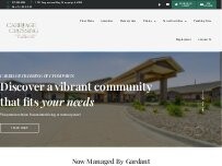 Website Screenshot Carriage Crossing Senior Living of Champaign