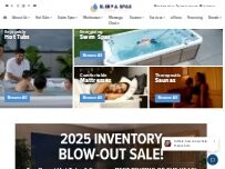 Website Screenshot Sleep and Spas - Lake George