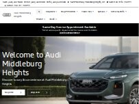Website Screenshot Audi Middleburg Heights