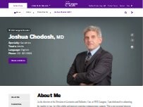 Website Screenshot Joshua Chodosh, MD