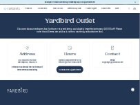 Website Screenshot Yardbird Outlet