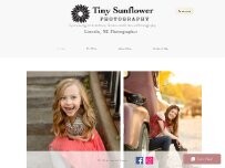 Website Screenshot Tiny Sunflower Photography