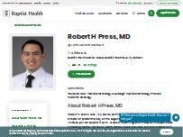 Website Screenshot Robert H. Press, MD