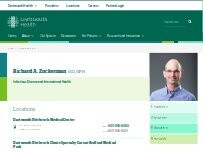 Website Screenshot Richard A. Zuckerman, MD, MPH