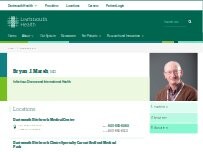 Website Screenshot Bryan J. Marsh, MD