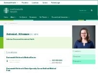 Website Screenshot Antonia L. Altomare, DO, MPH