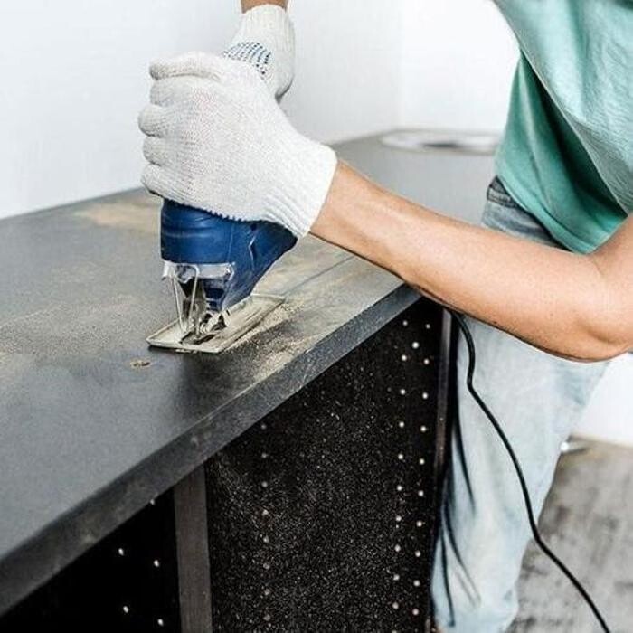 MJ Granite Countertop & Tile Installation Logo