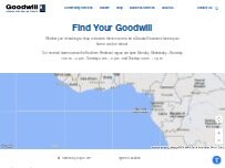 Website Screenshot Goodwill Drop-Off Location