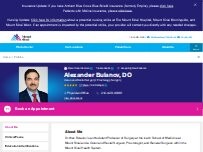 Website Screenshot Alexander Bulanov, DO