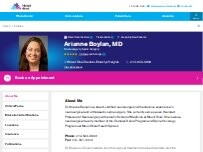 Website Screenshot Arianne Boylan, MD