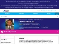 Website Screenshot Charles Sineri, DO