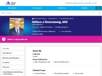 Website Screenshot Milton Grunzweig, MD
