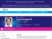 Website Screenshot Laura Crowley, MD