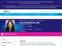 Website Screenshot Laurie Edelman, MD
