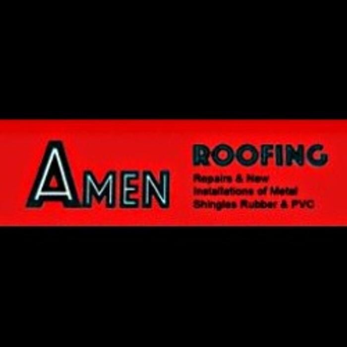 Amen Roofing Repairs & New Installations of Metal Shingles Rubber & PVC Logo