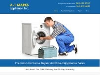 Website Screenshot A-1 Mark's Appliance Inc